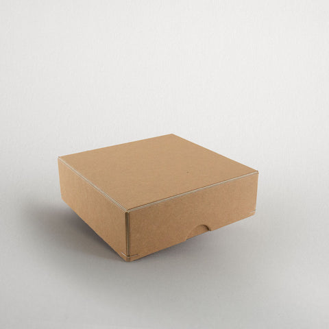 Schachtel | 12 x 12 x 4 cm Kraftkarton | Box mit Deckel,Fotobox,Geschenkverpackung,Kraftkarton,Kraftpapier,Produktverpackung,quadratisch,Schachtel,Schachtel mit Stülpdeckel,Schmuckschachtel