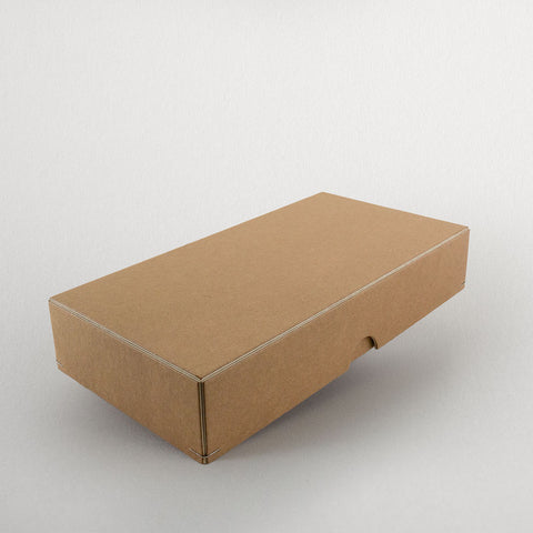 Schachtel | 22 x 10,5 x 4 cm Kraftkarton | Box mit Deckel,Fotobox,Geschenkverpackung,Kraftkarton,Kraftpapier,längliche Schachtel,Produktverpackung,Schachtel,Schachtel mit Stülpdeckel