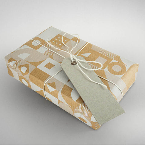 Geschenkanhänger 4 x 12 cm | Hängeetiketten aus Graukarton | 25 Stück