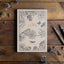 Notizbuch | Tagebuch | Notebook Letterpress - Floral