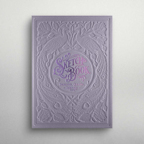 Skizzenbuch | Letterpress Sketchbook - Violet