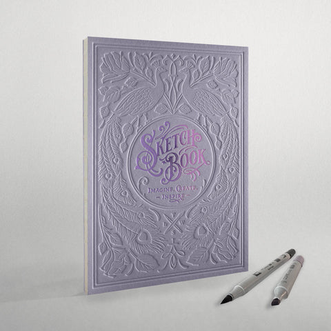 Skizzenbuch | Letterpress Sketchbook - Violet